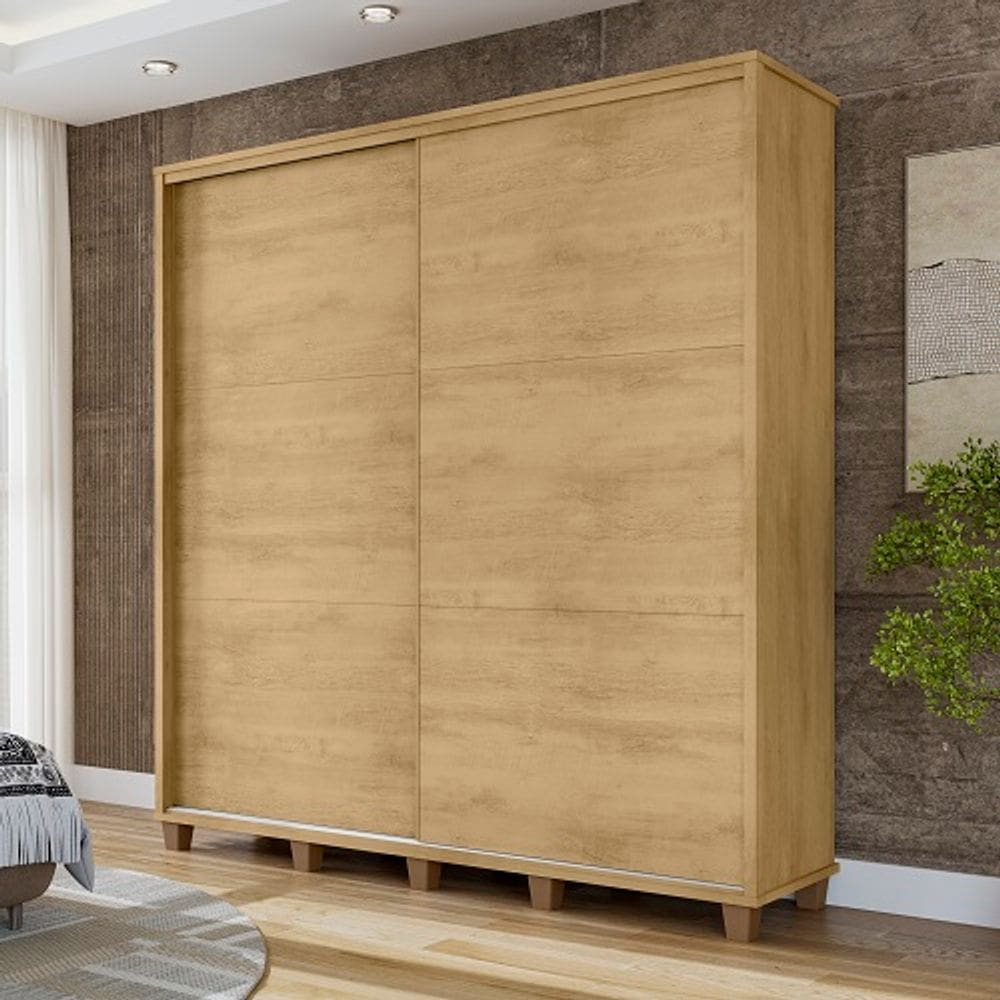 Guarda-Roupa Monte Carlo 2 Portas Cinamomo – RV Móveis