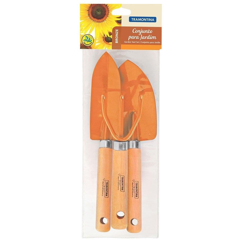 Conjunto para Jardim Tramontina Cabo Madeira 3 Peças