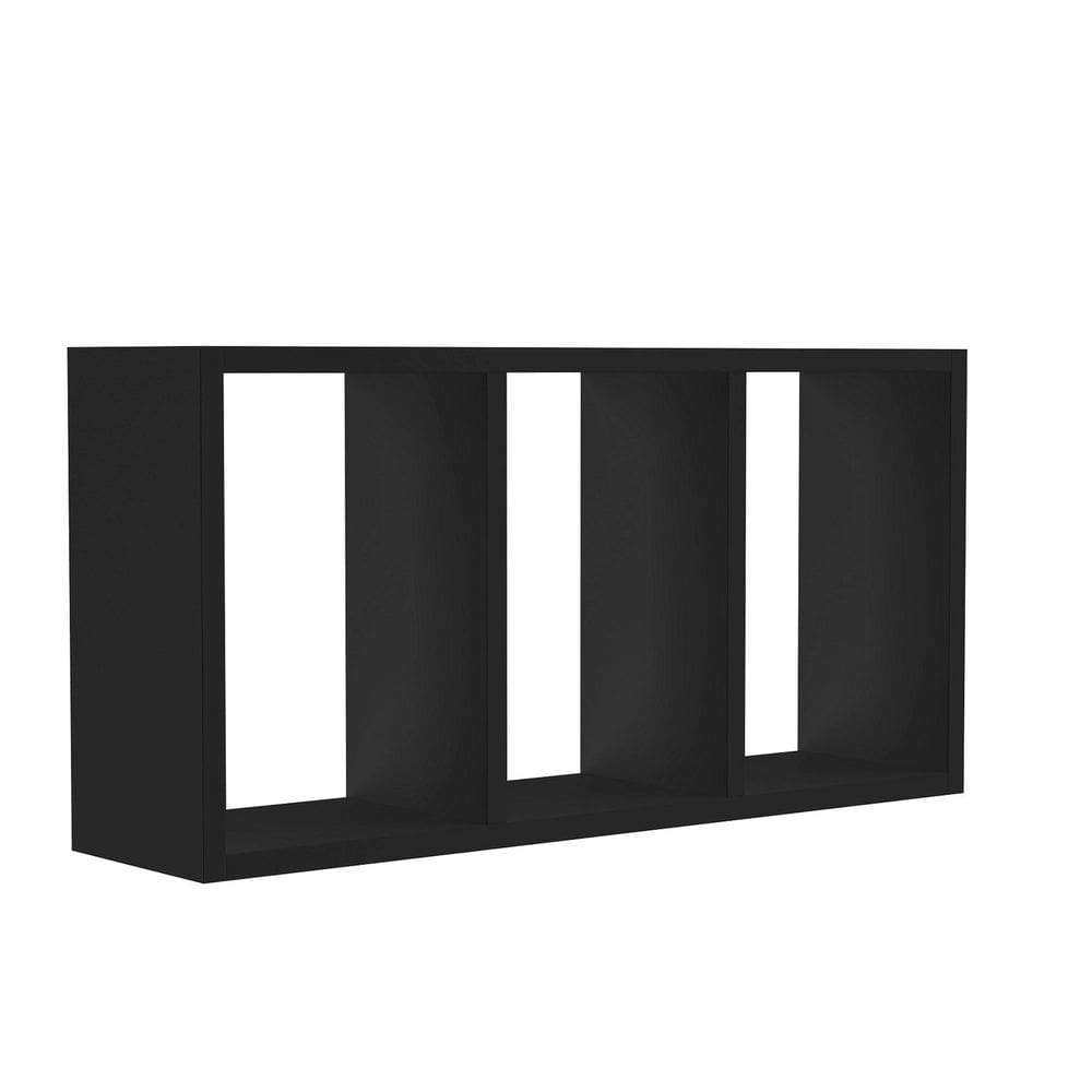 Nicho para Sala de Estar com 2 Divisorias Preto