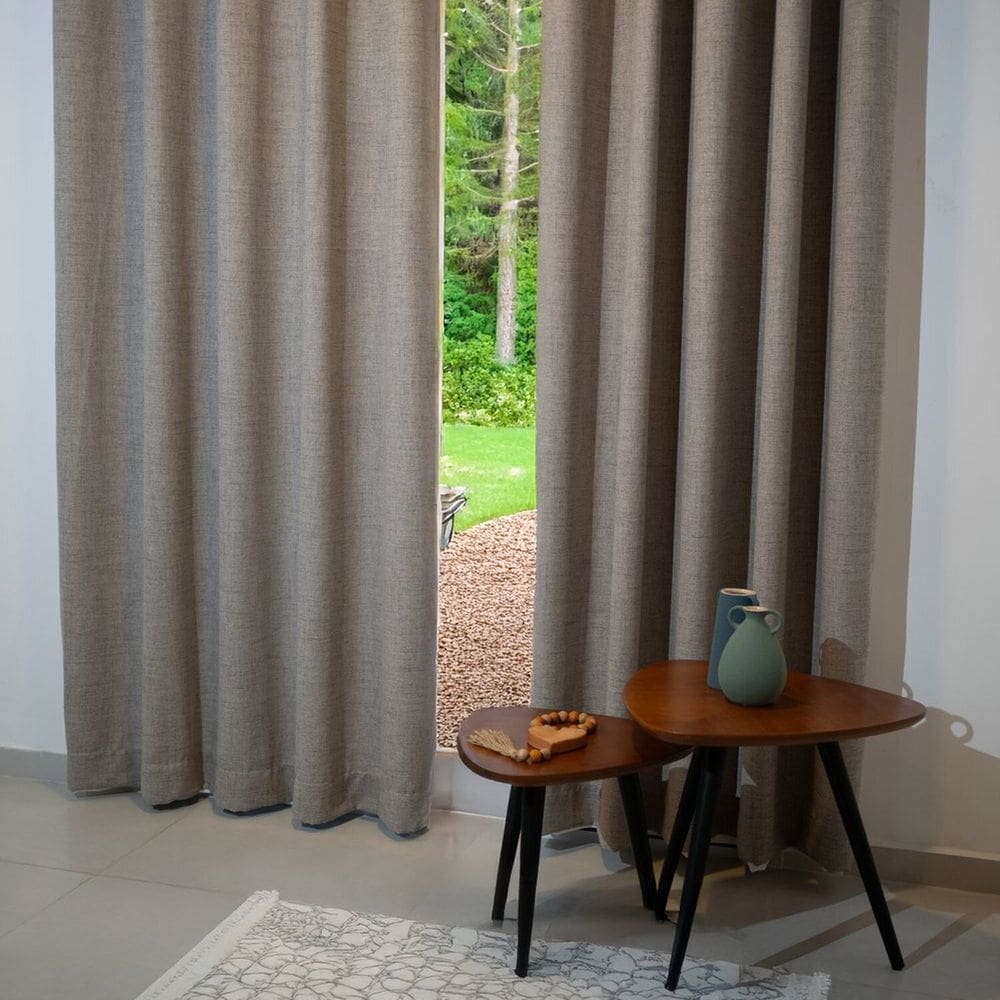 Cortina Tecido com Forro 360cm X 260cm Sutille Trend Castor
