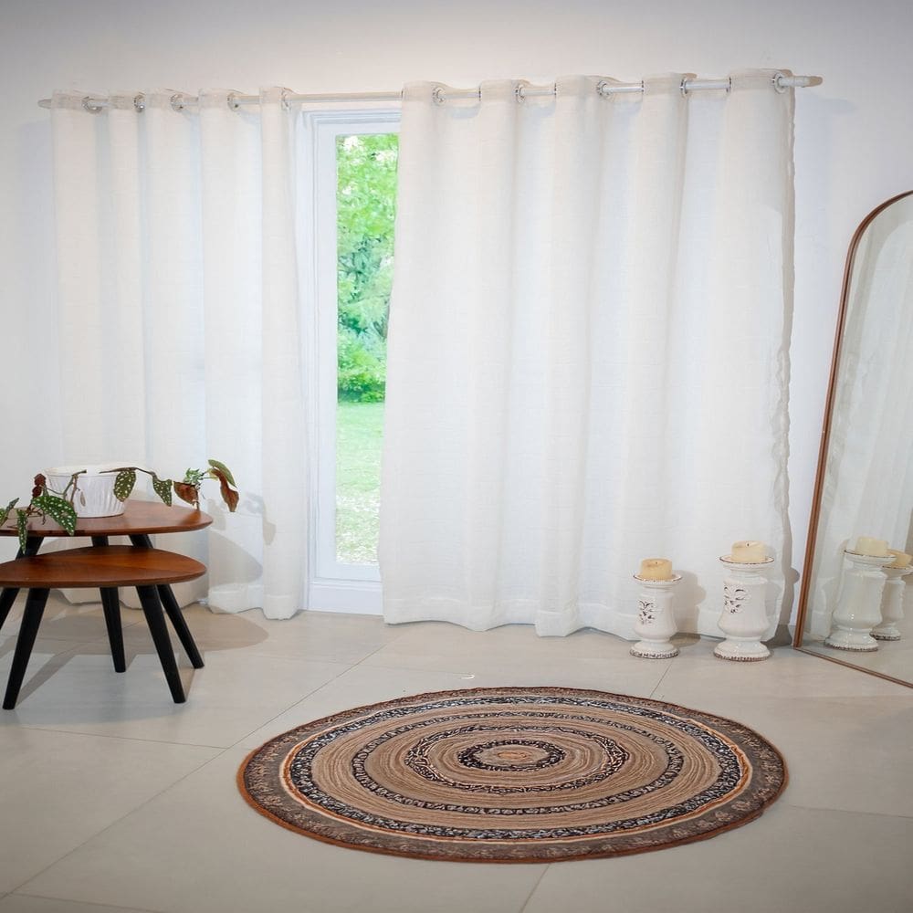 Cortina Tecido com Forro 360cm X 260cm Sutille Trend Branco