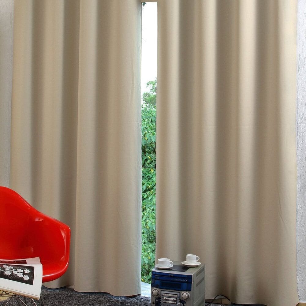 Cortina Duo Ilhós 270cm X 170cm Ecortina Bege
