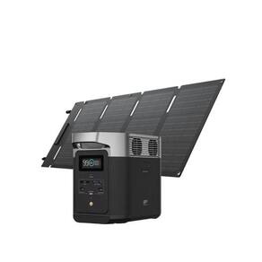 Kit Estação de Energia Portátil Ecoflow Delta 2 Com Painel Solar Dobrável 45w Usb C Ip68 e Bateria Lfp