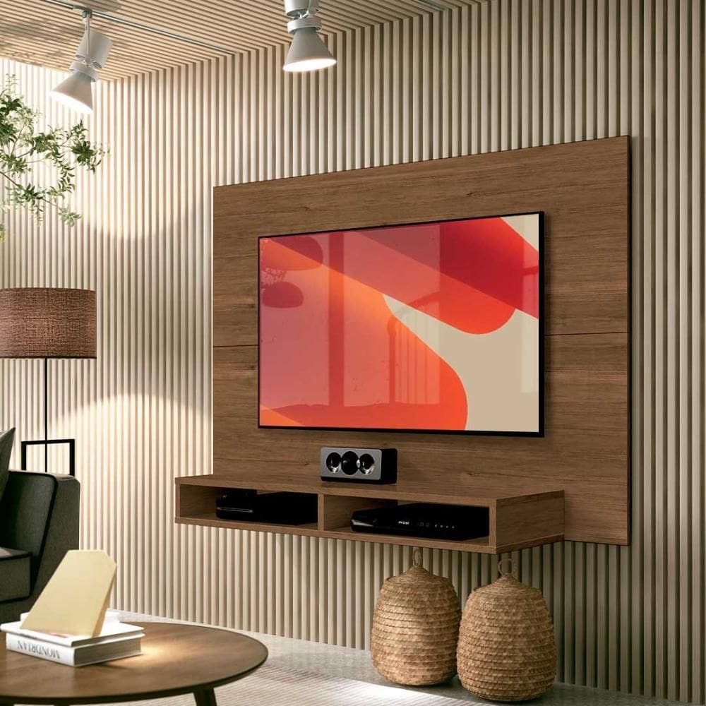 Painel Para TV Com Nicho Até 43 Polegadas 1,20m Fox New Shop JM