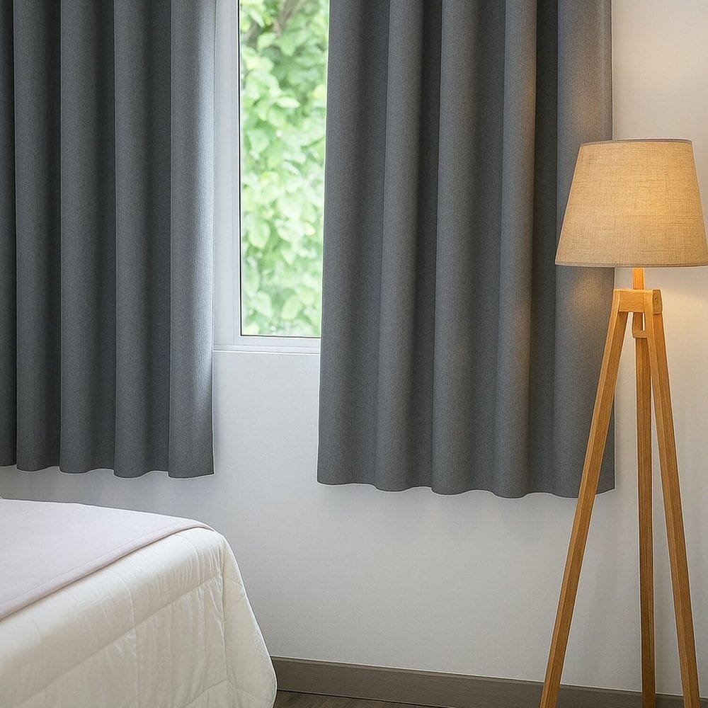 Cortina Tecido Blackout 270cm X 170cm Eclipse Astro Cinza
