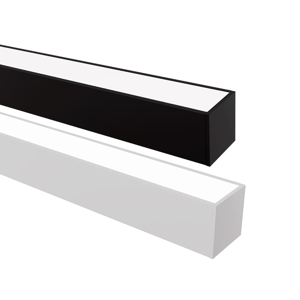 Perfil de Sobrepor Taschibra Para Fita de Led Spire 45 Com 1 Metro Preto