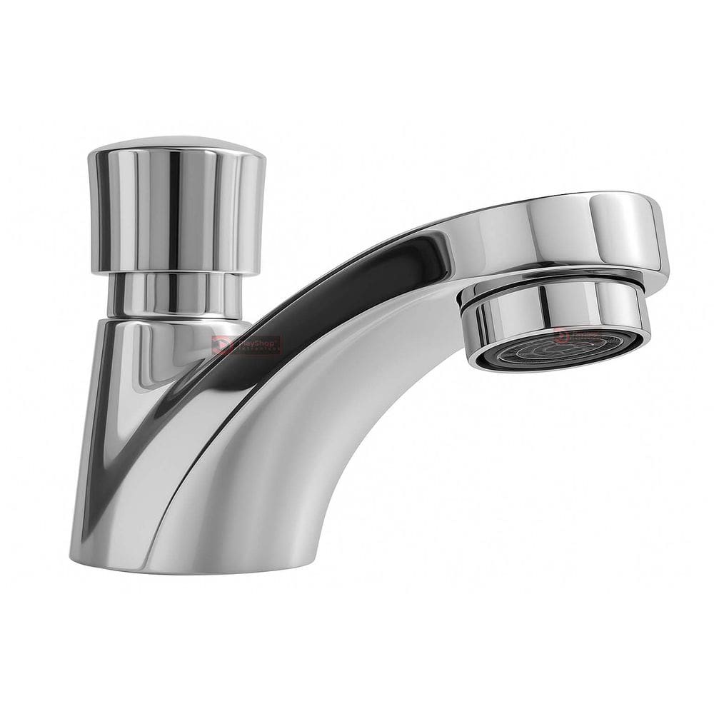 Torneira Para banheiro Lavabo Lavatório de Pia / Bancada / Mesa - Aço Cromada Temporizada Automatica Pressmatic Botão Arejador Antivandalismo