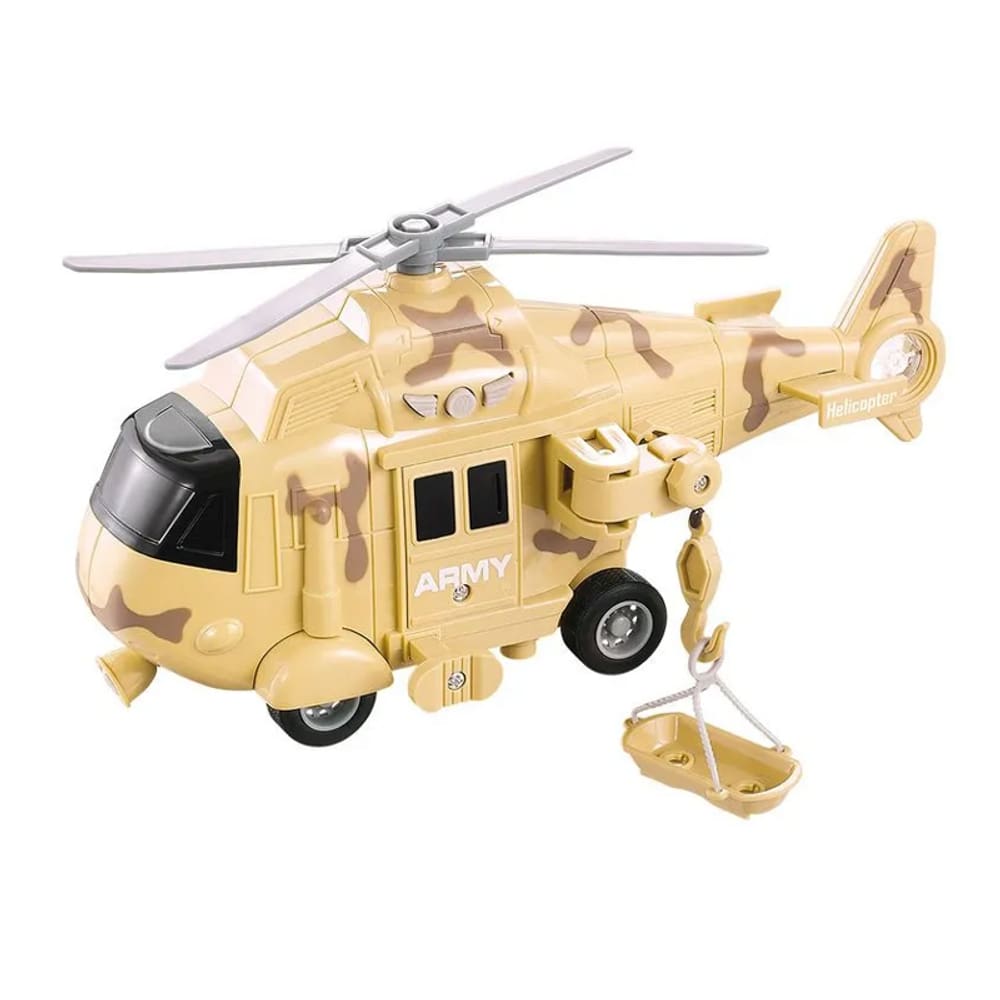 Helicóptero Operação Resgate Com Luz E Som - Dm Toys