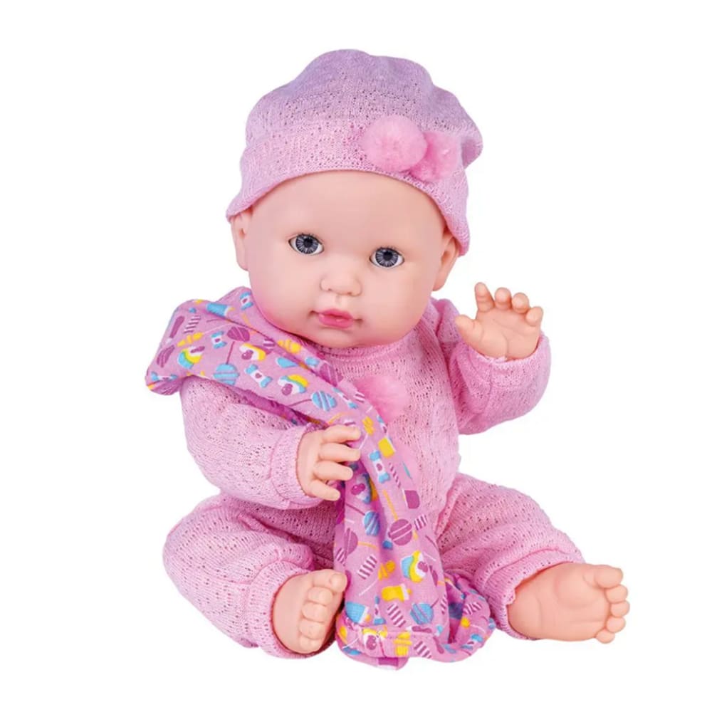 Boneca Love Born Faz Xixi Menina Touca Rosa - Cotiplás