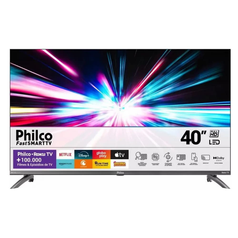 Smart Tv PTV40M9GR2CGB Roku TV Led Dolby Áudio