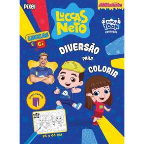 Luccas e Gi: Diversão para colorir!: Livro-tapete