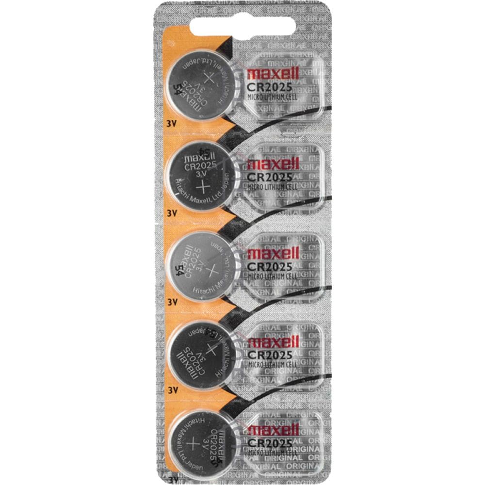 Cartela De Bateria Cr2025 3V Maxell Com 5 Unidades