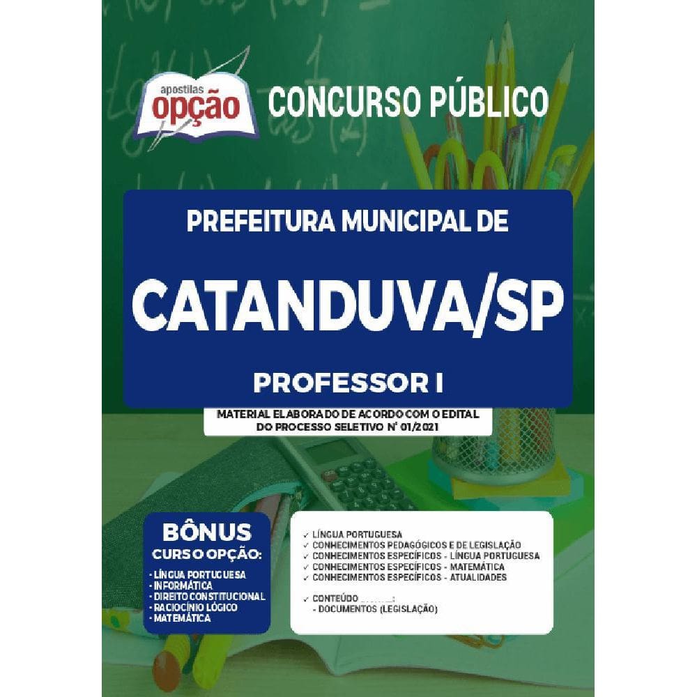Apostila Prefeitura Catanduva Sp - Professor 1