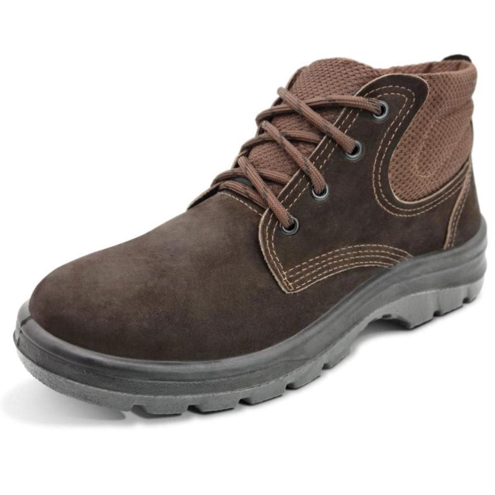 Botina De Segurança Biqueira de PVC Cartom CA41335 Couro Nobuck Casual TP092ECO - Marrom