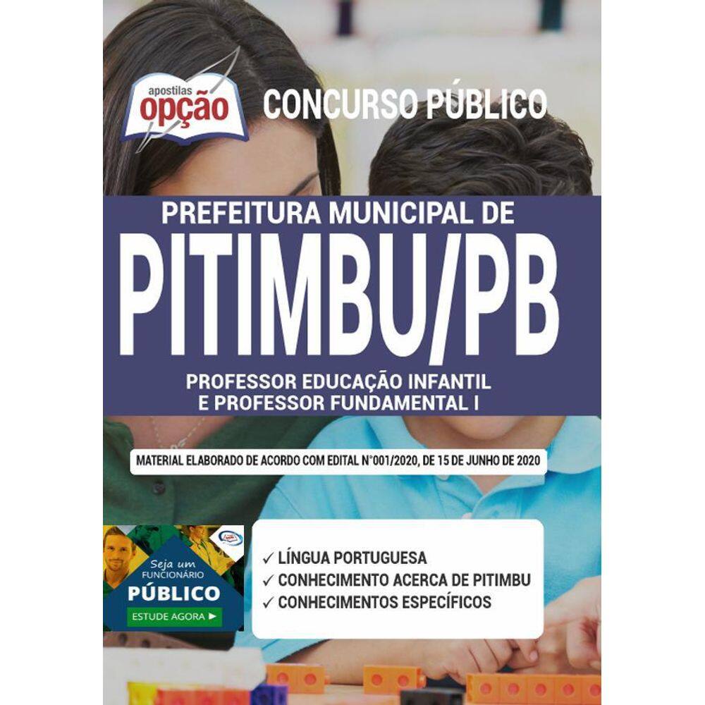 Apostila Pitimbu Pb - Professor Infantil E Fundamental 1