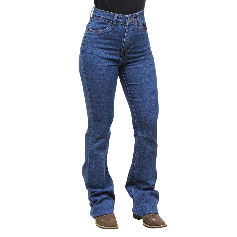 Calça Feminina Azul Boot Cut Tassa 38188