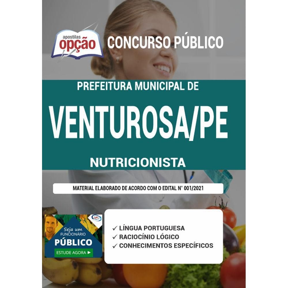 Apostila Concurso Venturosa Pe - Nutricionista