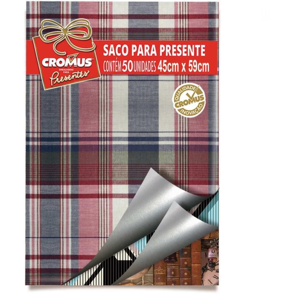 Saco Metalizado 45X60Cm Masculino Mix