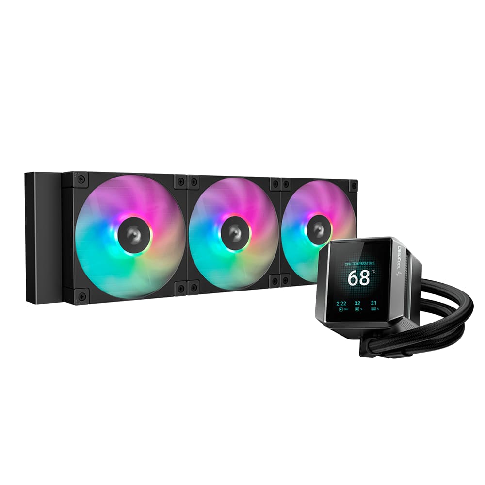 Water Cooler Deepcool Mystique 360mm ARGB Com Display Preto