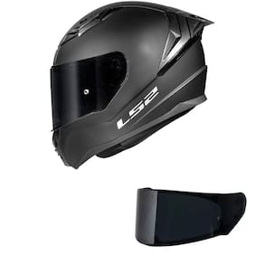 Capacete LS2 FF810 Vigo Monocolor Preto Fosco Mais Viseira Fumê