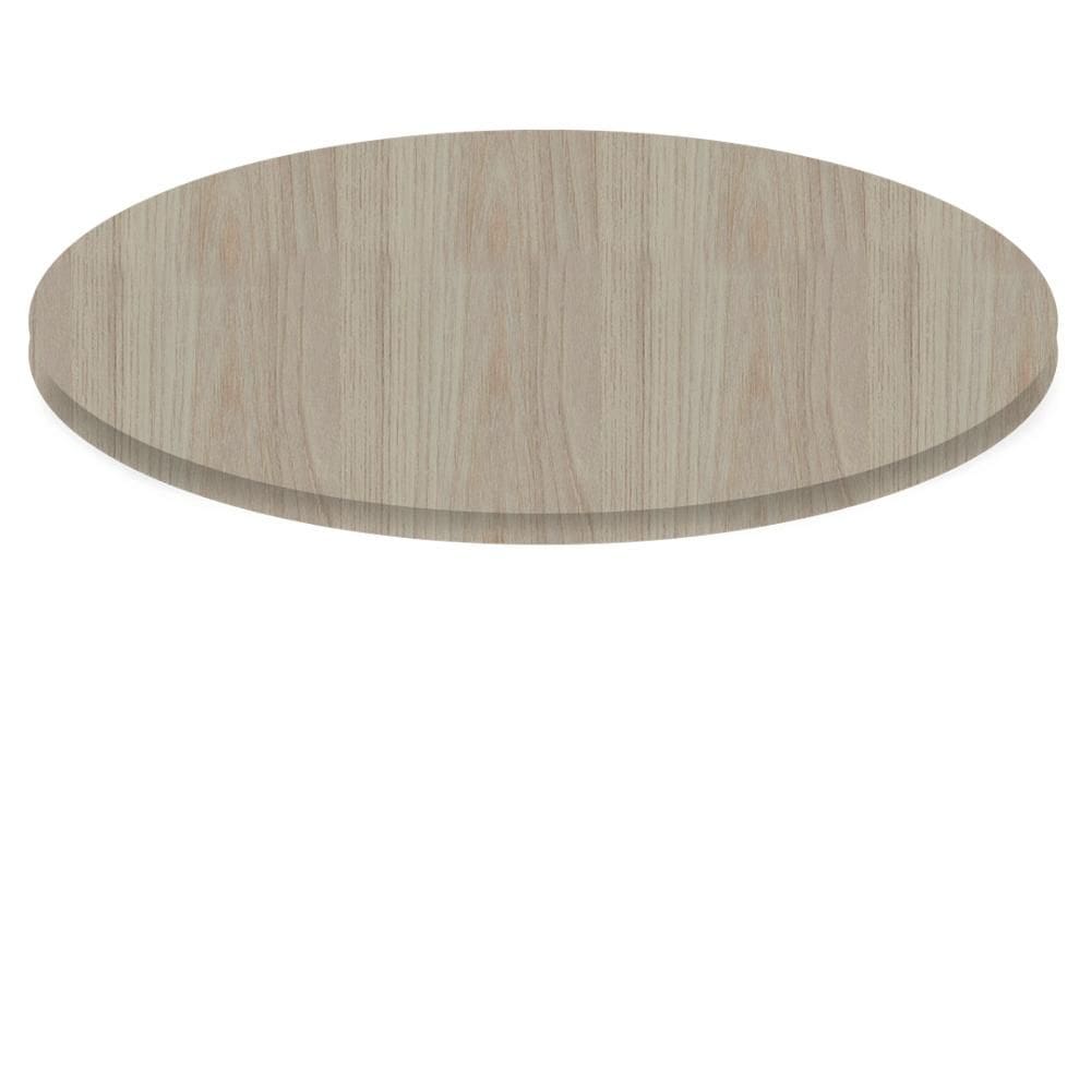 Tampo Redondo 70 cm (Largura) P25 Pandin MDP 2,50 cm (altura) Cor Nogueira CasaBlanca
