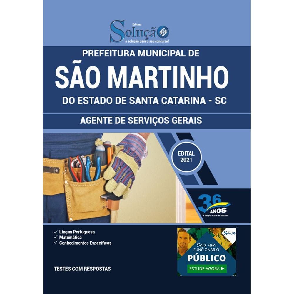 Apostila Concurso São Martinho Sc - Agente Serviços Gerais