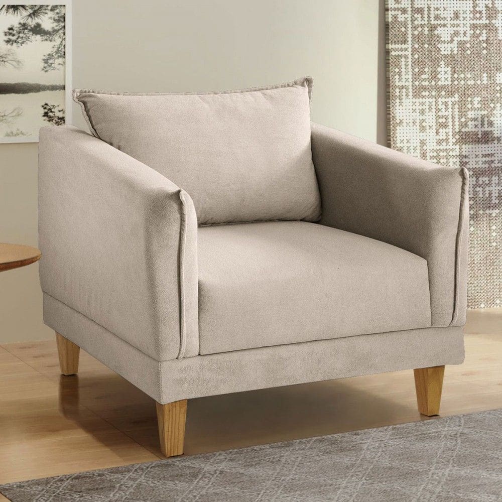 Poltrona Marromina Bege Claro - Cellflex