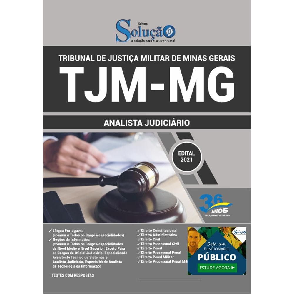 Apostila Tjm Mg - Analista Judiciário