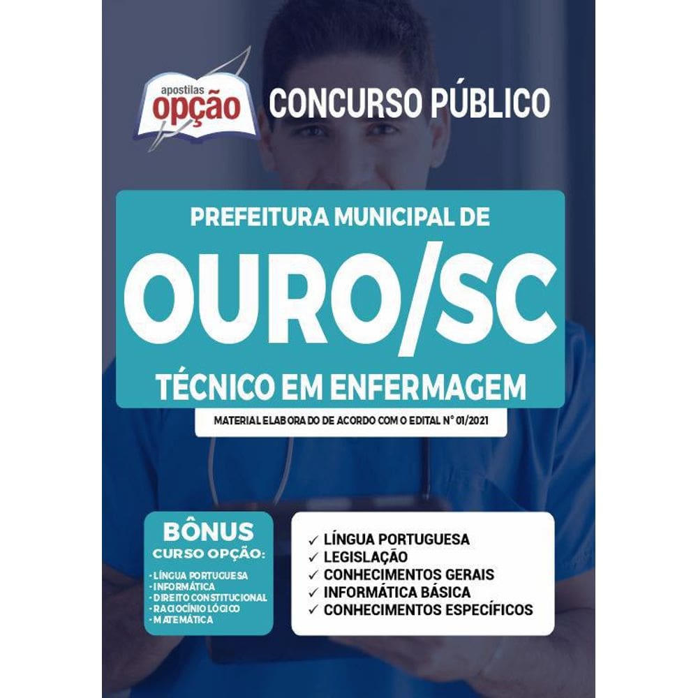 Apostila Concurso Ouro Sc - Técnico Em Enfermagem