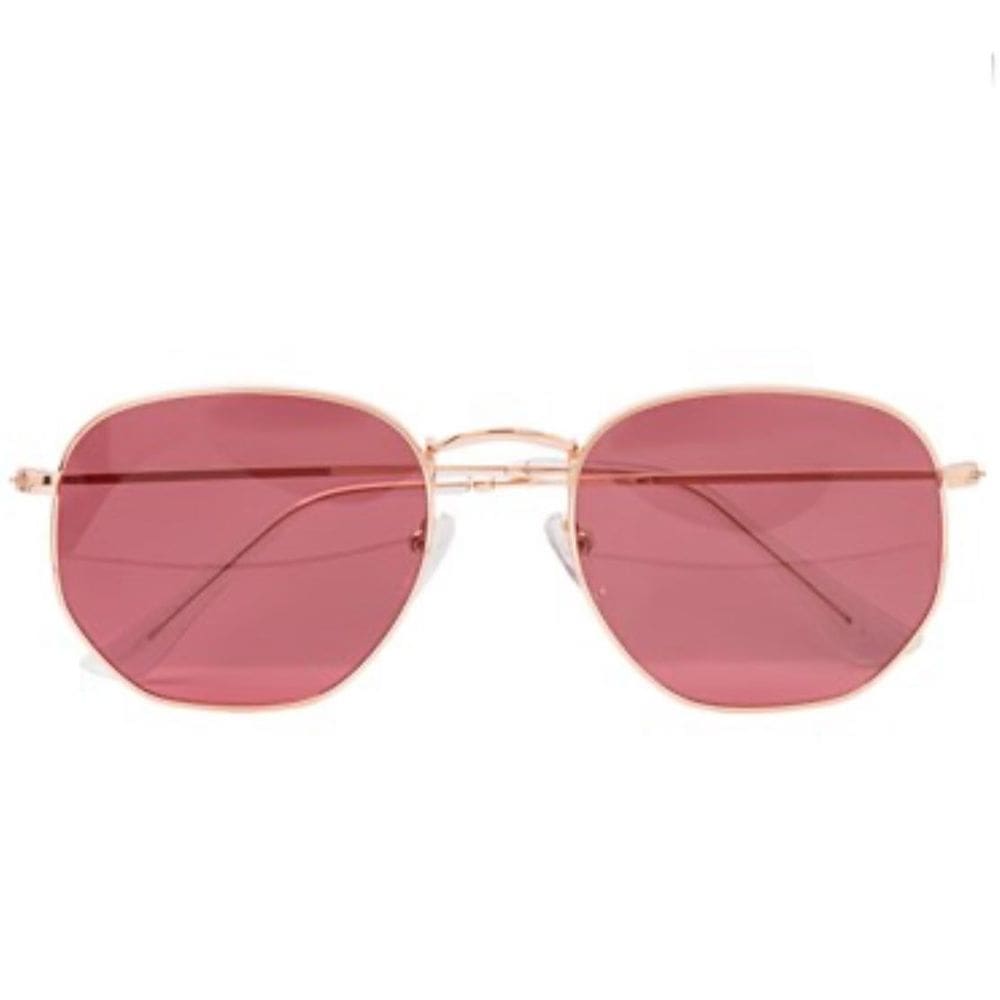 Óculos De Sol Uva Hexagonal Rose