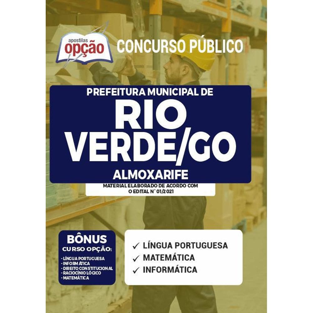 Apostila Concurso Rio Verde Go - Almoxarife
