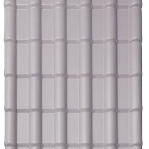 Kit com 10 Telhas Pvc Colonial 3,30m X 0,88m X 1,7mm 6 Ondas Lux Telhas Cinza