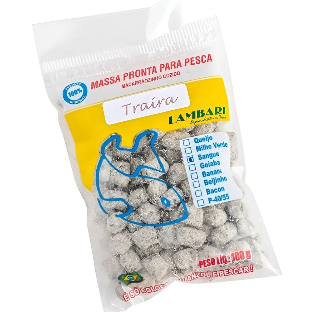 Massa De Pesca Pronta Para Traíra 100g - Isca Pronta