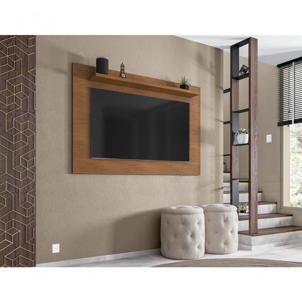 Painel Topázio 1.35 Com Prateleira P- Tvs Ate 60`` Off White