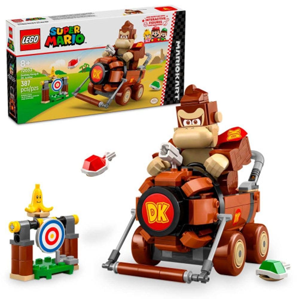 LEGO Super Mario Kart Donkey Kong e DK Jumbo 387 Peças 72033