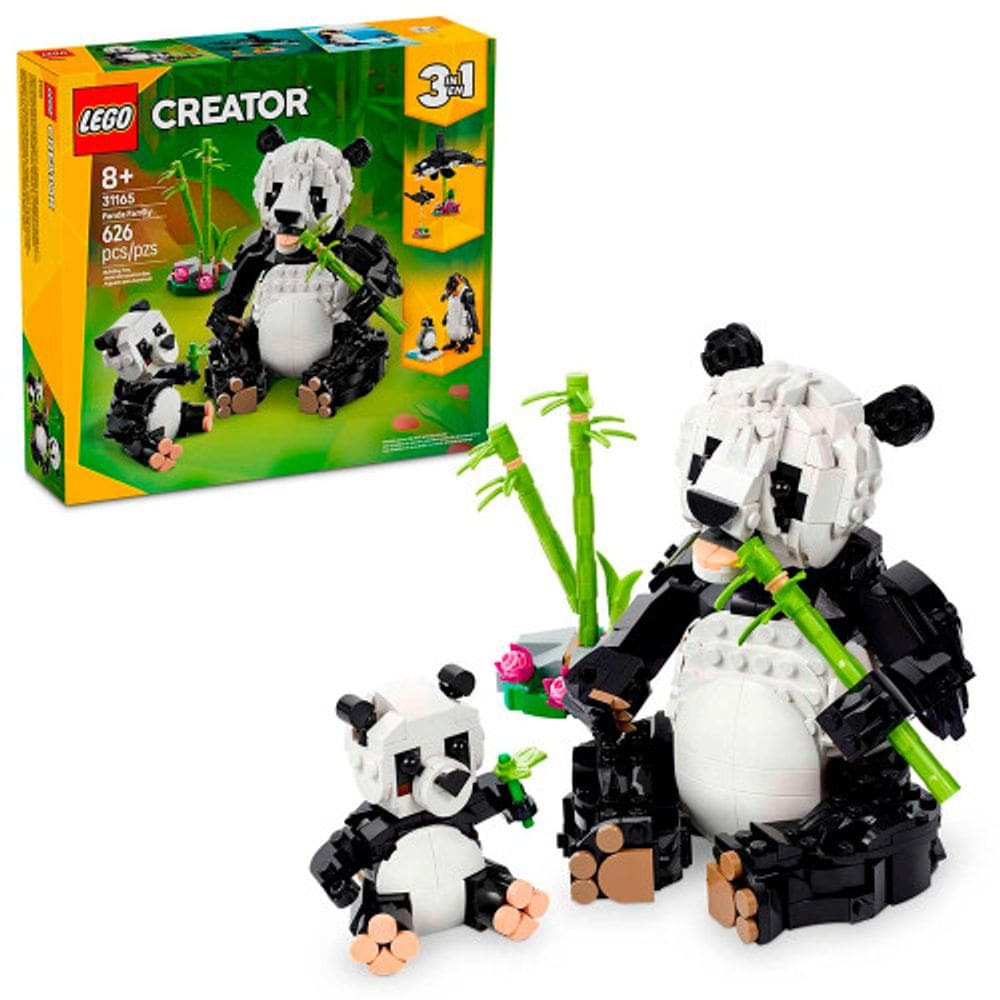 LEGO Creator Animais Selvagens Família de Pandas 626 Peças 31165