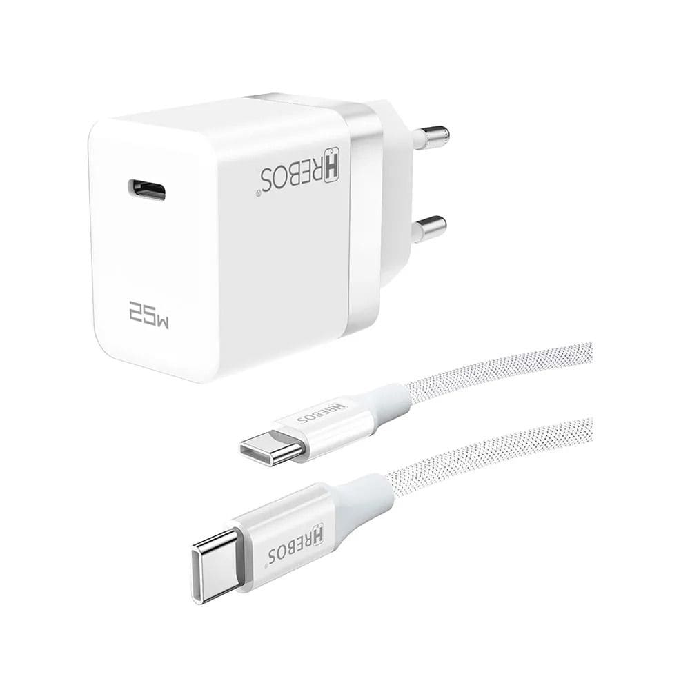 Carregador Hrebos Crg-500c Usb-c Turbo 25w Preto