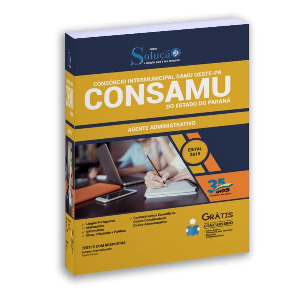 Apostila Consamu-Pr - 2019 - Agente Administrativo