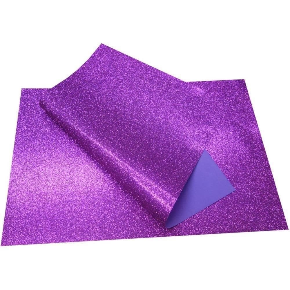 Placa Em Eva Com Gliter 40X60Cm Roxo V.M.P. Pct.C/05