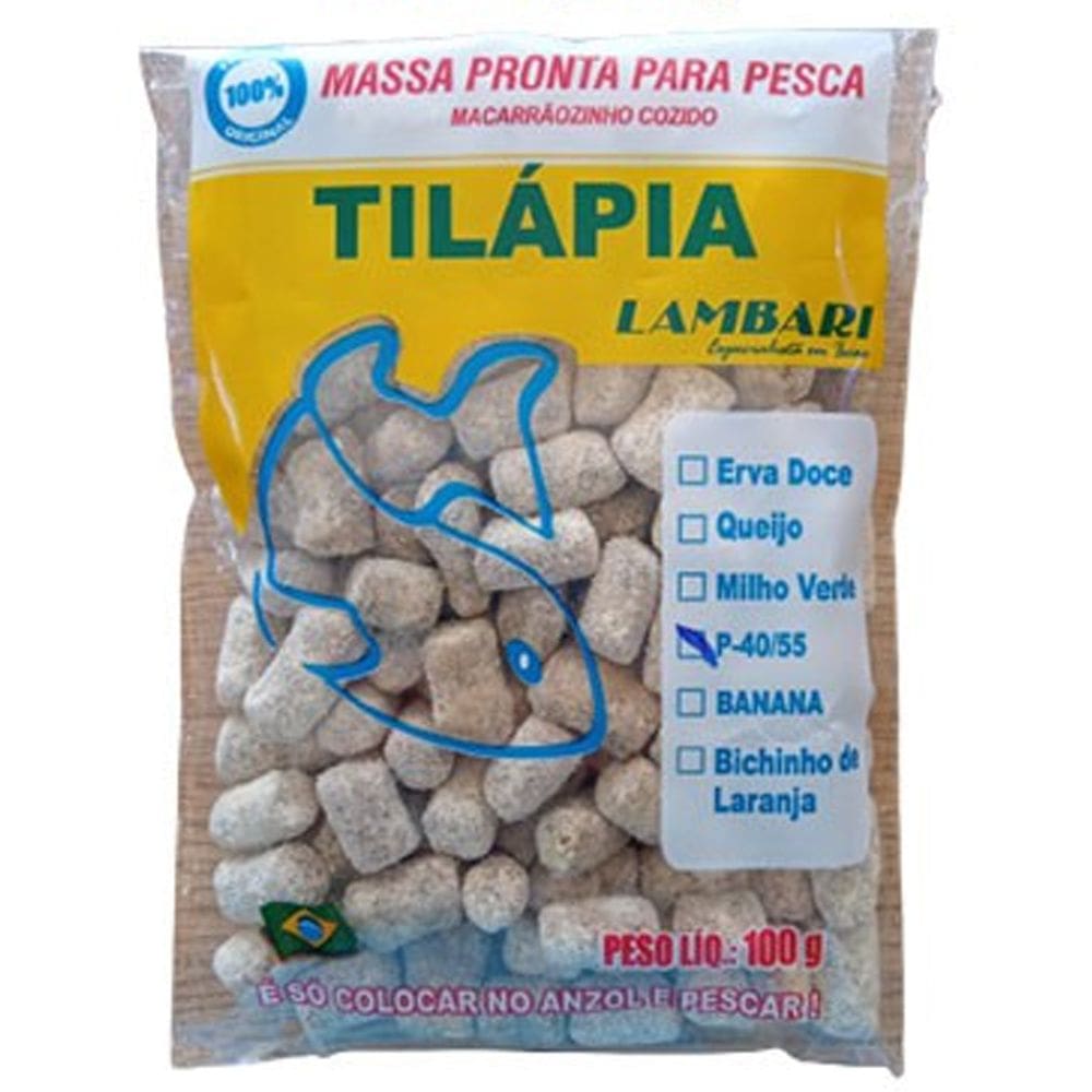 Massa De Pesca Pronta Para Tilápia 100g - Isca Pronta Vários Sabores