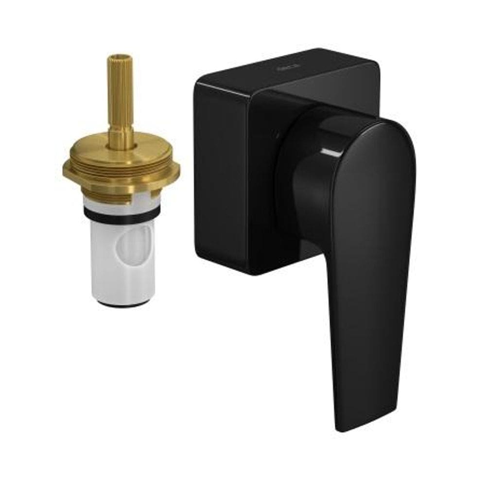 Acabamento para Registro de Pressão 1/2" e 3/4" com Mecanismo 1/2 Volta Level Black Noir - Deca