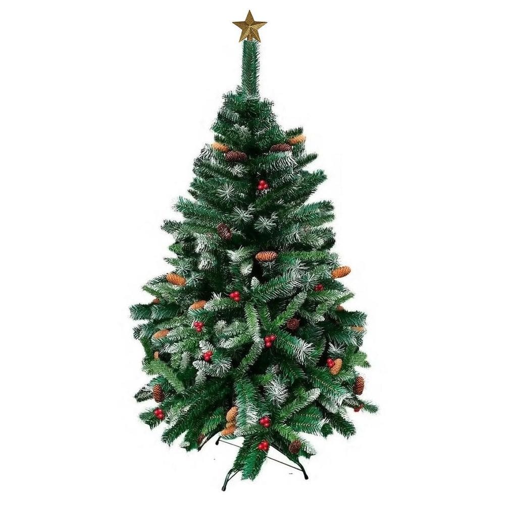 Árvore De Natal Alpina 1,20M 195 Galhos Com Ponteira