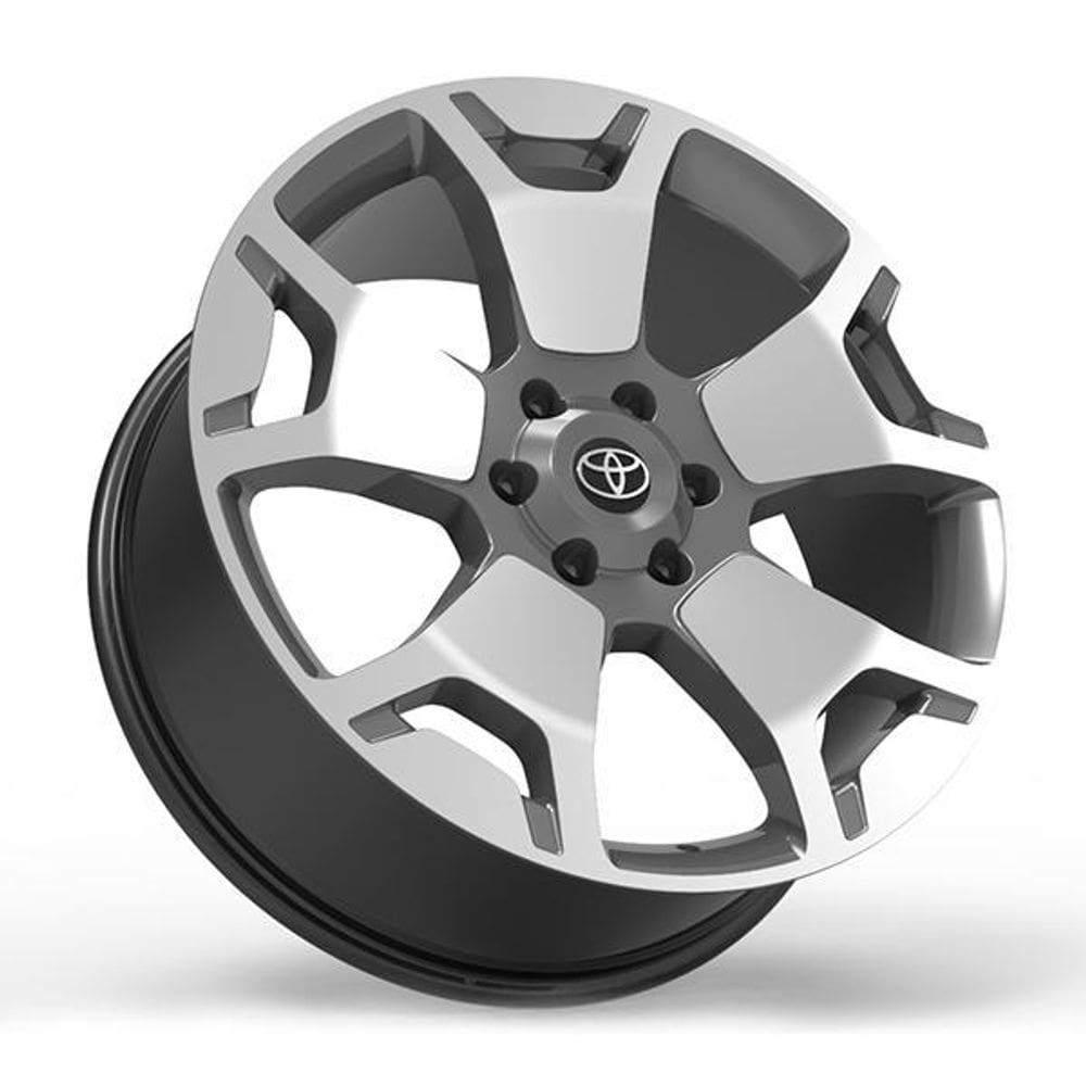 Roda Platinum 22X8,5 6X139,7Mm Et34 Grafite Brilhante Diam
