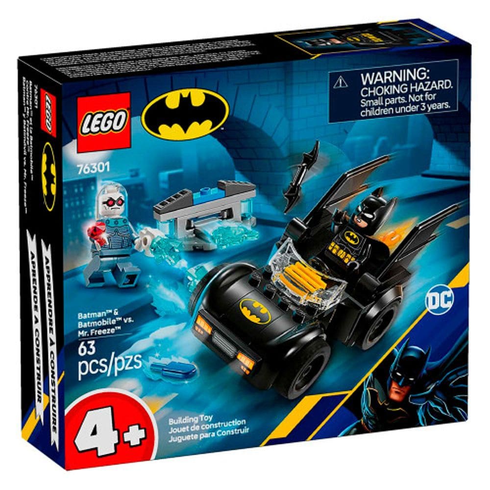 LEGO DC Super Heroes Batman e Batmóvel vs. Sr. Frio 63 Peças 76301