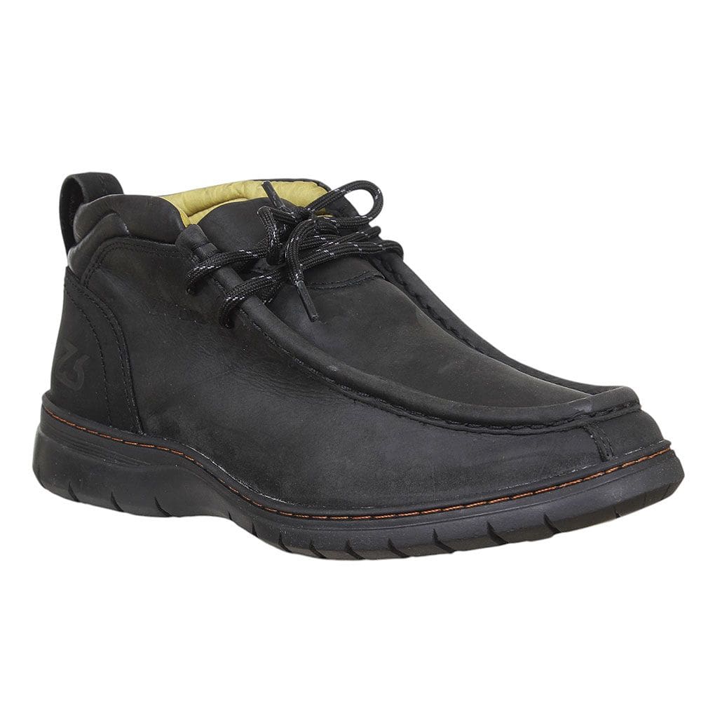 Tênis de Couro Masculino Preto Zebu 37978