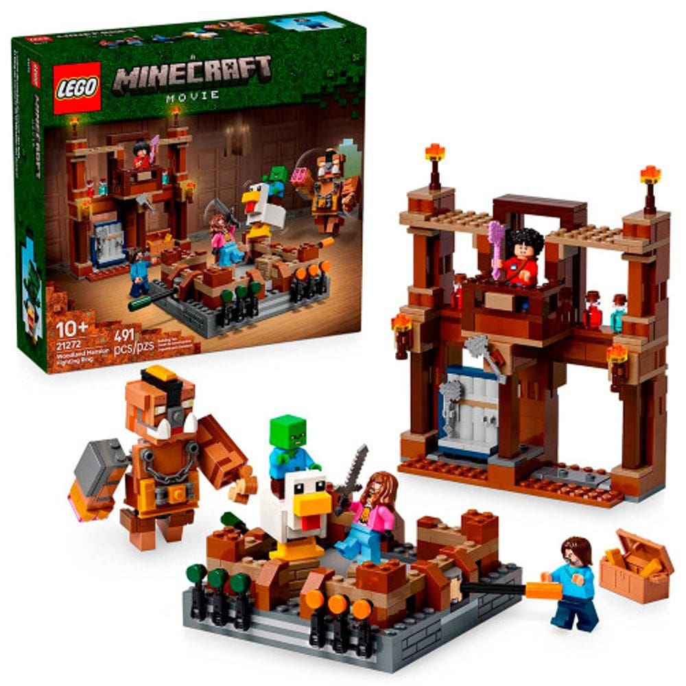 LEGO Minecraft Ringue de Luta na Mansão da Mata 491 Peças 21272