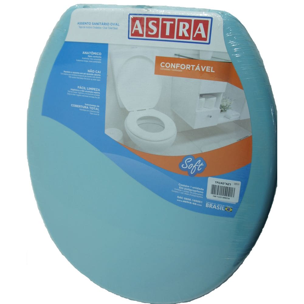 Assento Oval Soft Azul 1 - TPJ/AS - Adulto