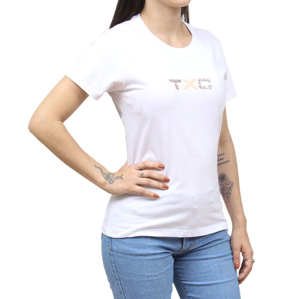 Camiseta Feminina Branca TXC 38394
