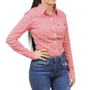 Camisa Xadrez Feminina Vermelha Classic 38224