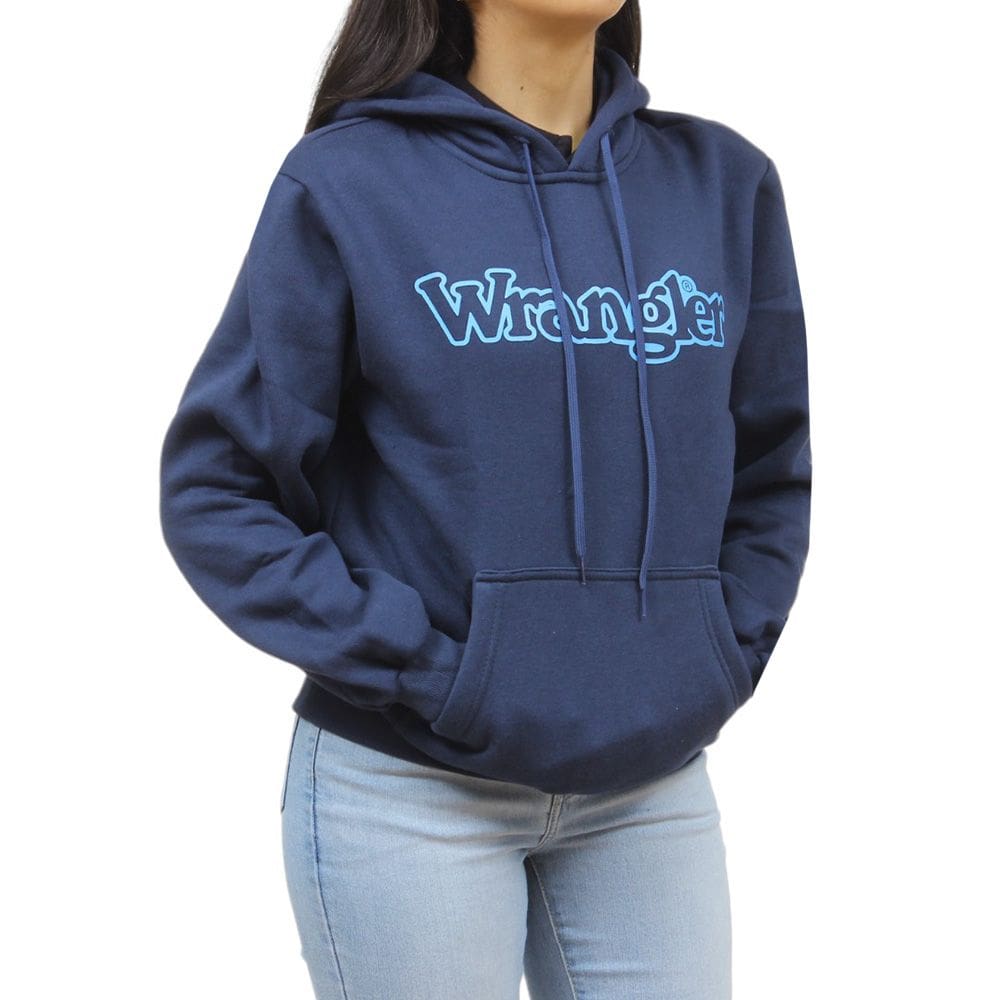Moletom Feminino Com Capuz Azul Escuro Wrangler 36835